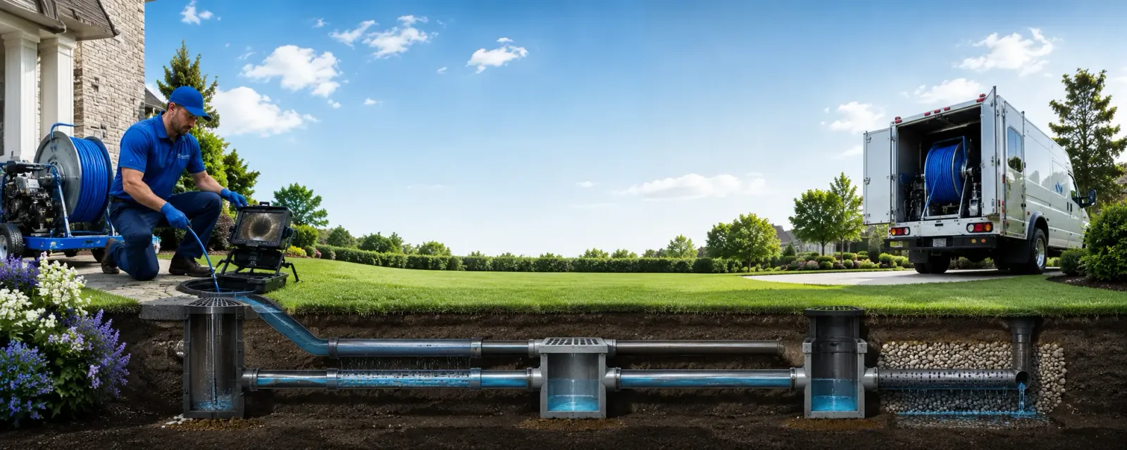 Outdoor drain cleaning information for Robins, IA